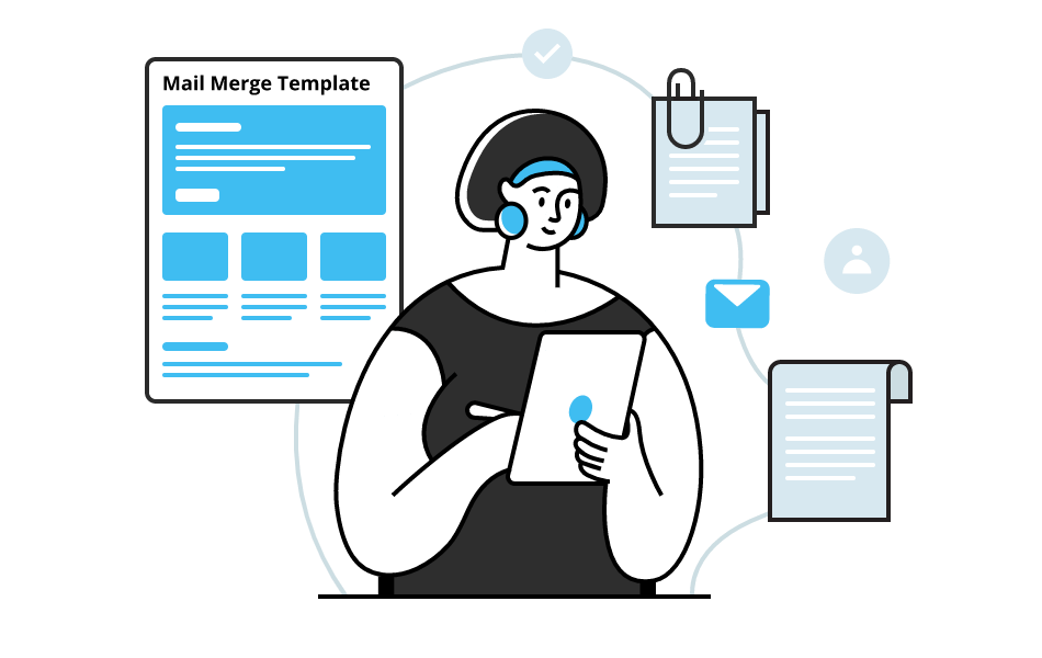 Use email templates for personalized bulk mailings.