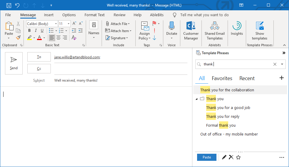 How To Use Templates In Microsoft Outlook Image To U