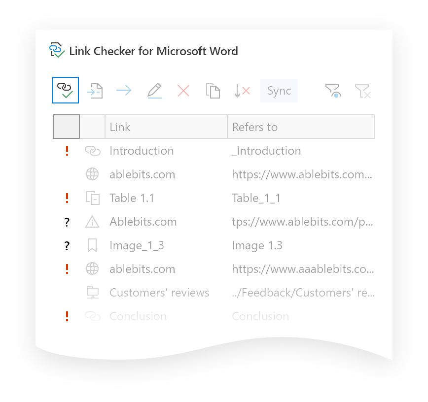 Link Checker for Microsoft Word find suspicious and broken hyperlinks