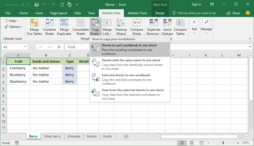 Ablebits Ultimate Suite For Excel 60 Professional Tools To Get 