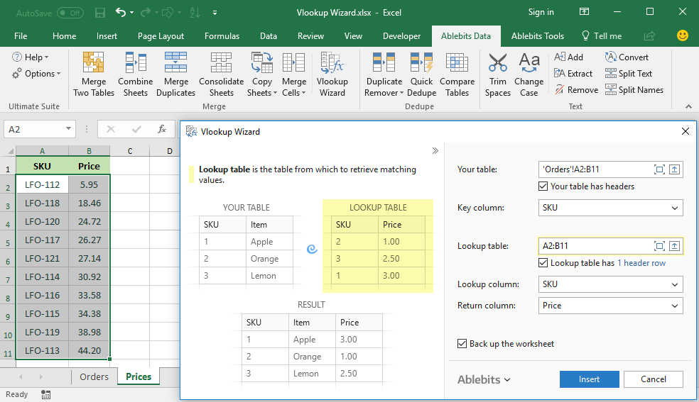 Ablebits Ultimate Suite for Excel 2024.1.3443.1616 for ios instal free
