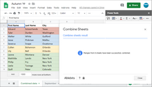 Combine Sheets add-on for Google Sheets