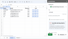 Easy Mail Merge add-on for Google Sheets