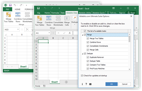 Ablebits.com Ultimate Suite for Excel 2016, 2013-2003