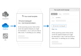 Attach files to templates