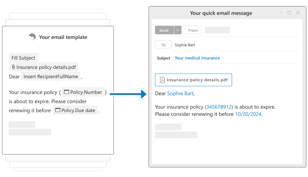 Use macros in templates